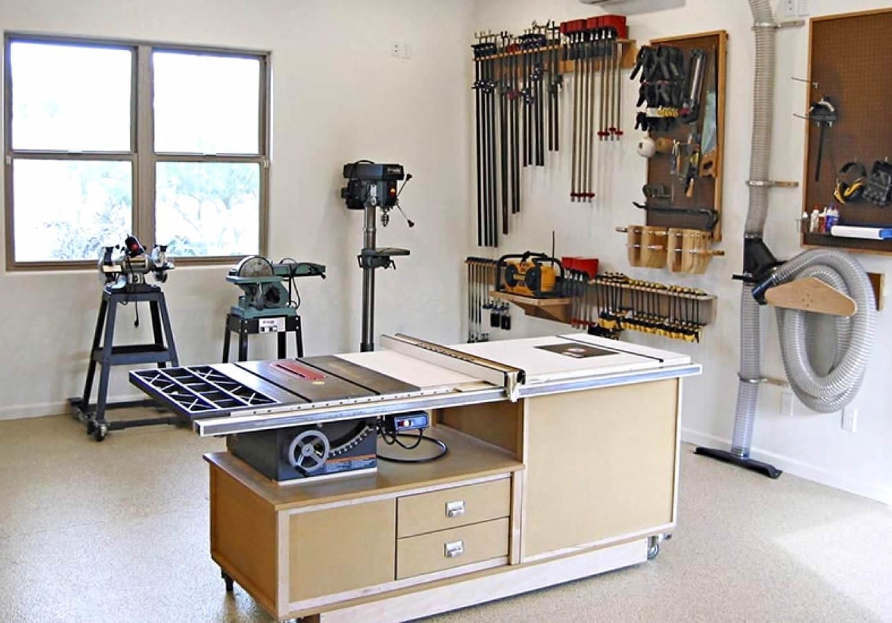 Setting Up A Small Woodshop For Under 00 | Cool Woodwork | Wood shop, Home workshop, Woodworking