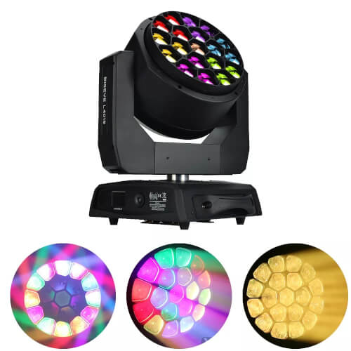 Big Bee Eye 19x40w Rgbw 4in1 Led Moving Head Light Wash Beam Point Control  Dmx512 Dj Disco Light Party Music Club Stage Lights - Stage Lighting Effect